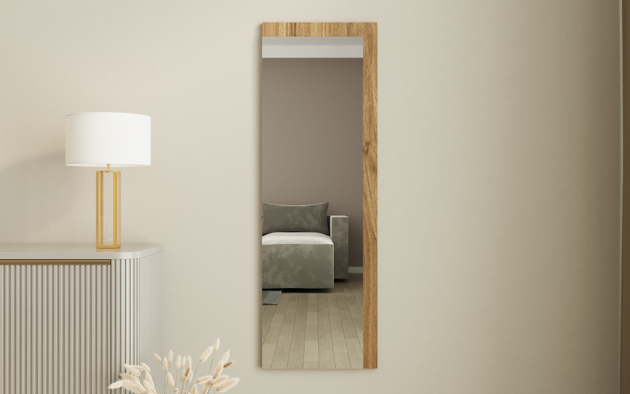 Mirror 40/120 cm Lariya, hazelnut  1